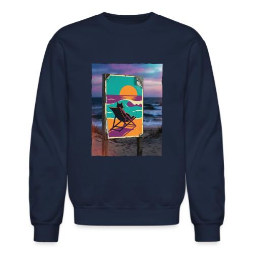 Sunset Cat Sign - Unisex Crewneck Sweatshirt