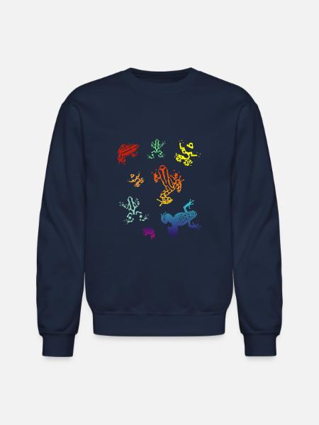 Poison Dart Frogs - Unisex Crewneck Sweatshirt - navy