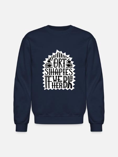 Shapes That Speak Funny - Unisex Crewneck Sweatshirt - navy