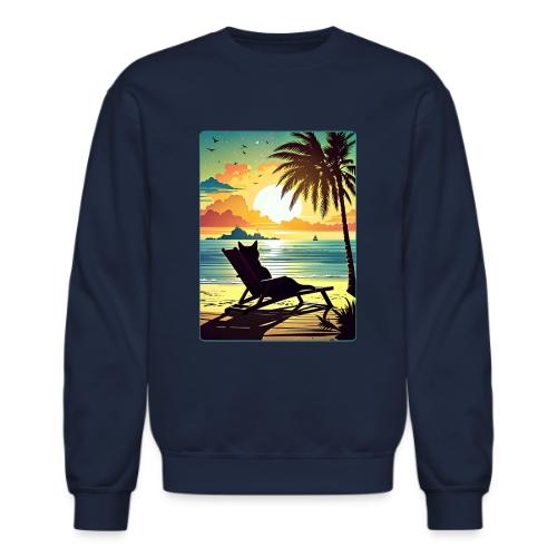 Sunset Cat - Unisex Crewneck Sweatshirt