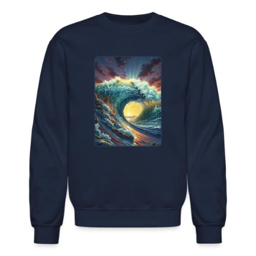 Eternal Circle Wave - Unisex Crewneck Sweatshirt