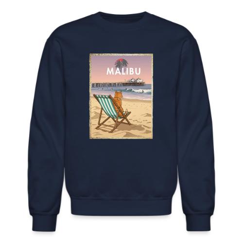 Malibu Beach cat - Unisex Crewneck Sweatshirt