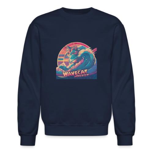 Vintage Wavecat - Unisex Crewneck Sweatshirt