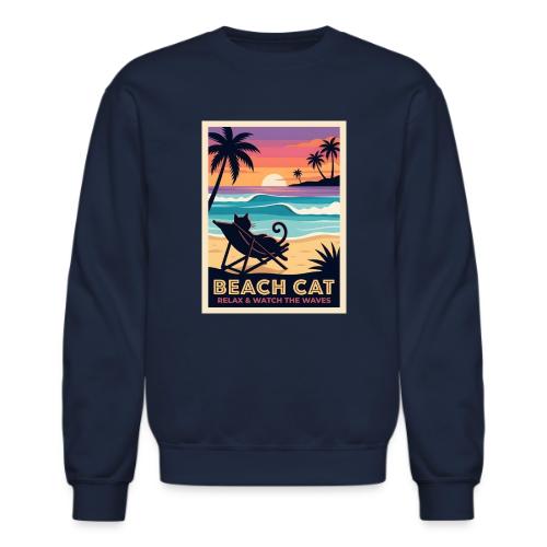 Beach Cat - Unisex Crewneck Sweatshirt