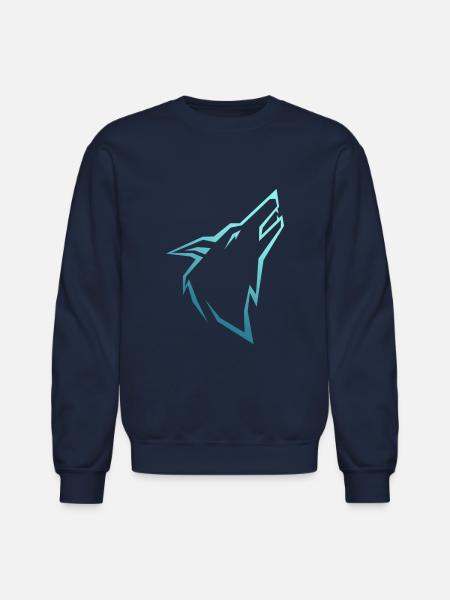 howl wolf - Unisex Crewneck Sweatshirt - navy