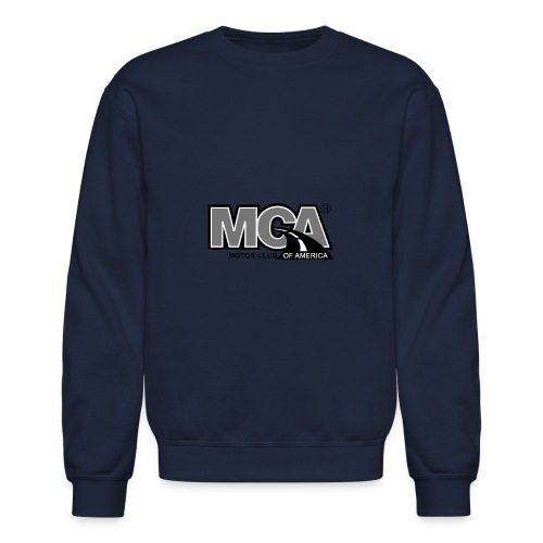 MCA Logo WBG Transparent BLACK WHITE TITLEfw fw pn - Unisex Crewneck Sweatshirt