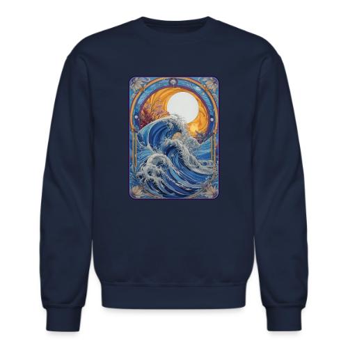 Art Nouveau Wave - Unisex Crewneck Sweatshirt