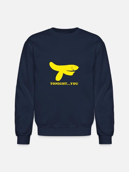Hand Banana - Unisex Crewneck Sweatshirt - navy
