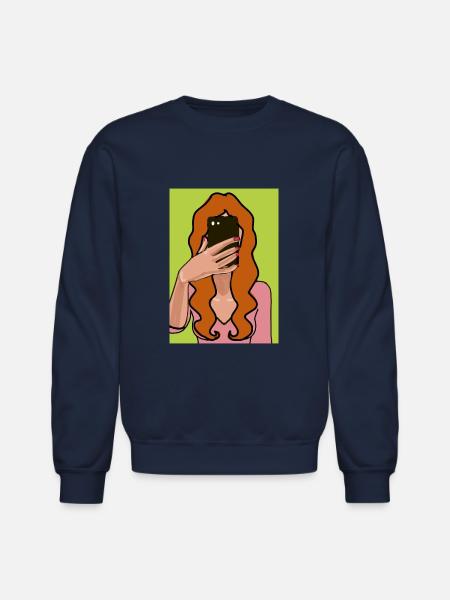 selfie - Unisex Crewneck Sweatshirt - navy