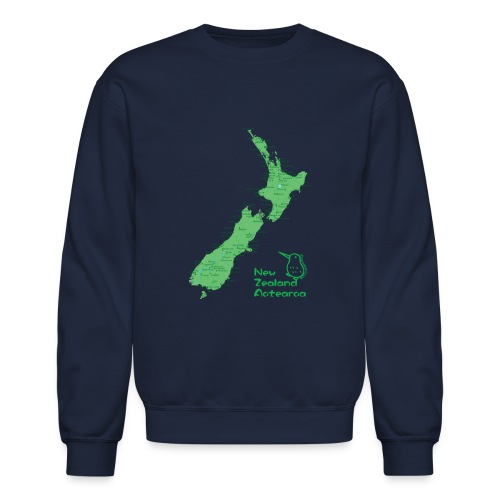 New Zealand's Map - Unisex Crewneck Sweatshirt