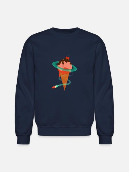 Ice Cream Planet - Unisex Crewneck Sweatshirt - navy