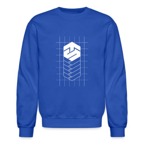 Tech Steve White V-Groved Collection - Unisex Crewneck Sweatshirt