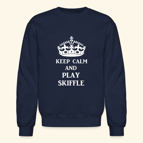 keep calm play skiffle wh - Unisex Crewneck Sweatshirt