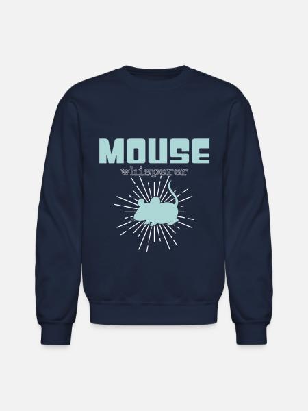 mouse whisperer - Unisex Crewneck Sweatshirt - navy