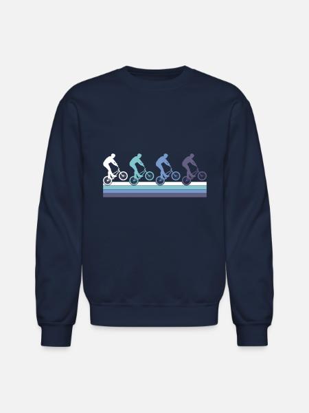 BMX Action - Unisex Crewneck Sweatshirt - navy