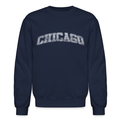 chicago distressed chi - Unisex Crewneck Sweatshirt