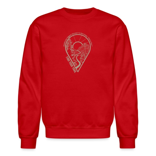 Find Your Trail Location Pin: National Trails Day - Unisex Crewneck Sweatshirt