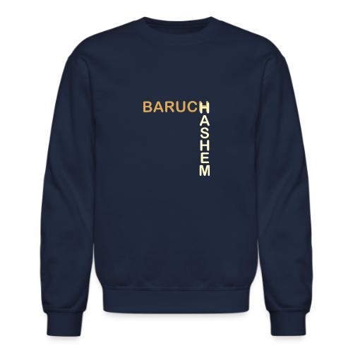 Baruch HaShem – L-Layout Typography - Unisex Crewneck Sweatshirt