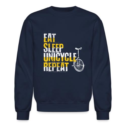 Eat Sleep Unicycle Repeat - Unisex Crewneck Sweatshirt