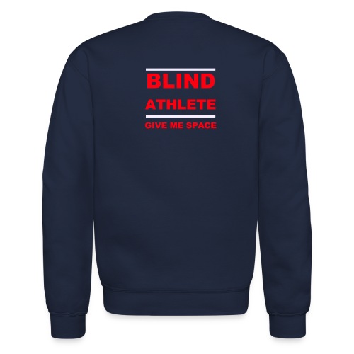 Blind athlete PSA Gear - Unisex Crewneck Sweatshirt