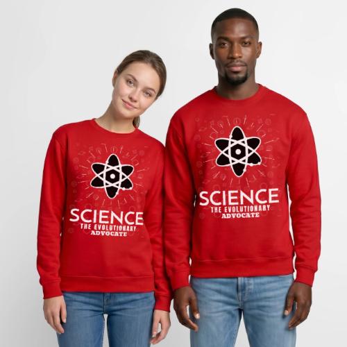 Science The Evolutionary Advocate White Design - Unisex Crewneck Sweatshirt
