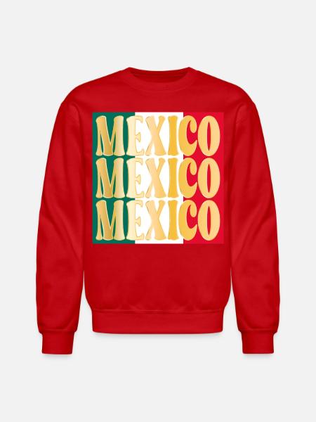 México Mexican Mexico - Unisex Crewneck Sweatshirt - red