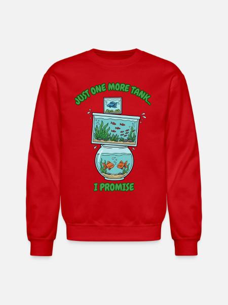 Just One More Tank - Unisex Crewneck Sweatshirt - red
