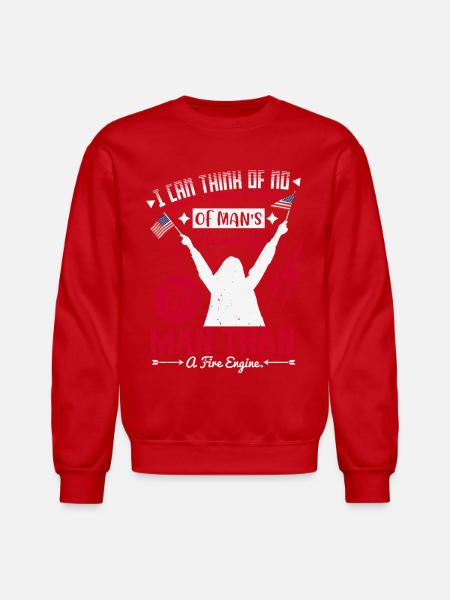 Fire Engine Power: Manhood Pride - Unisex Crewneck Sweatshirt - red