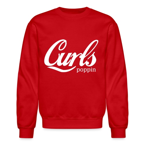 curls poppin (1) - Unisex Crewneck Sweatshirt