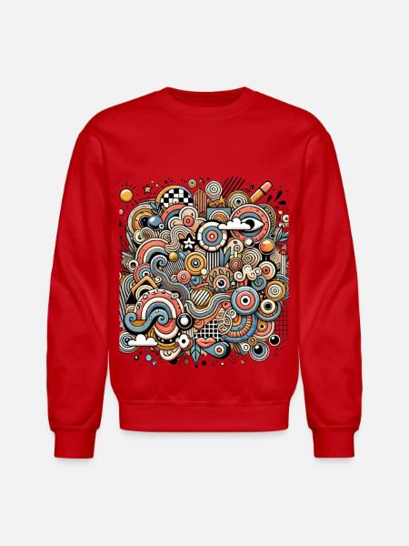 Garden of Imagination - Unisex Crewneck Sweatshirt - red