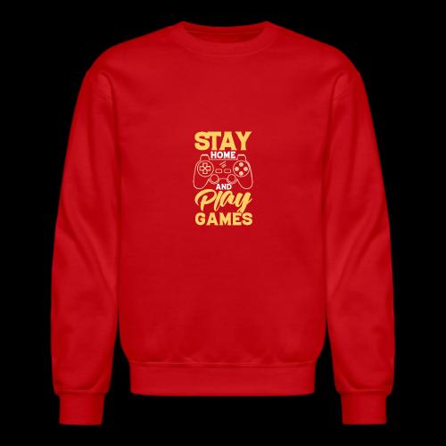 Stay & Play Games! - Unisex Crewneck Sweatshirt