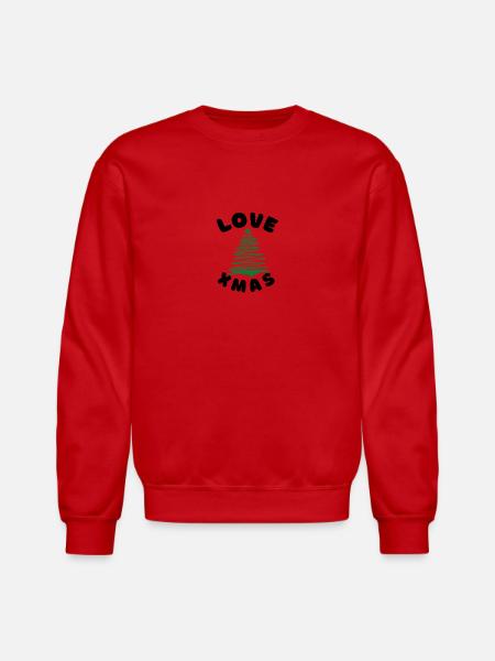 Love xmas - Unisex Crewneck Sweatshirt - red