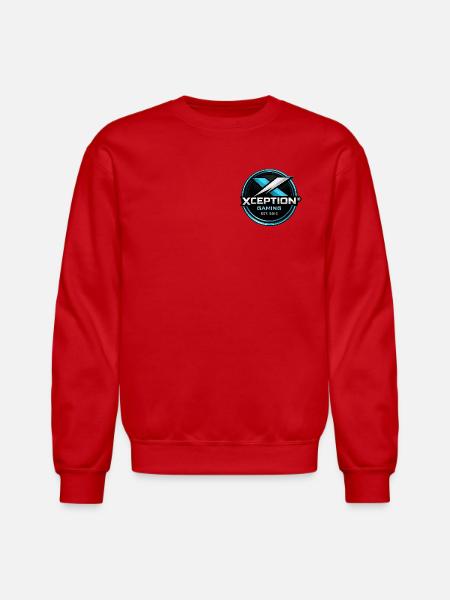 Xception Gaming Cyan - Unisex Crewneck Sweatshirt - red