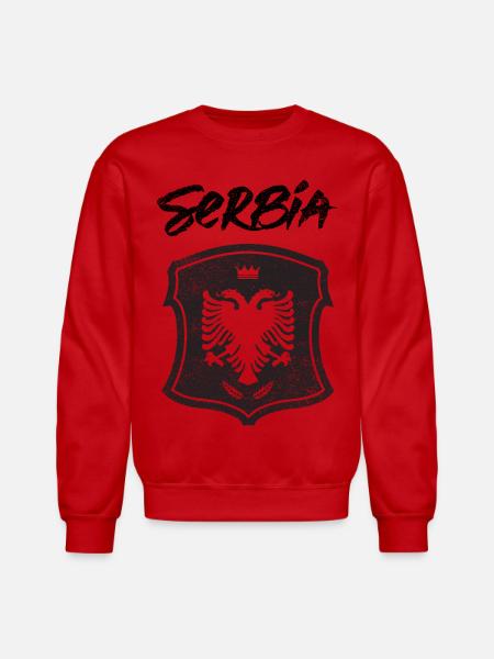 Serbia - Unisex Crewneck Sweatshirt - red