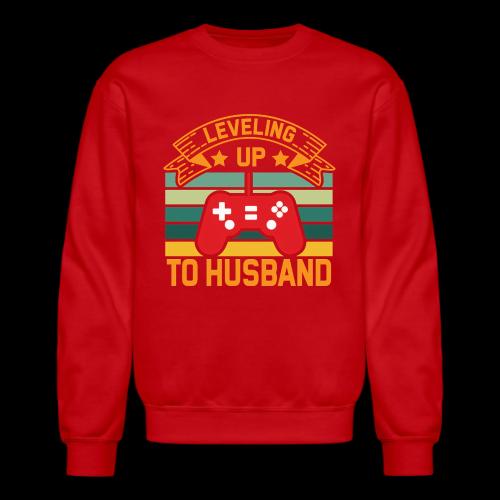 Leveling Up To Husband - Unisex Crewneck Sweatshirt