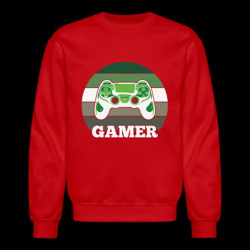 Green Sunset Gamer - Unisex Crewneck Sweatshirt