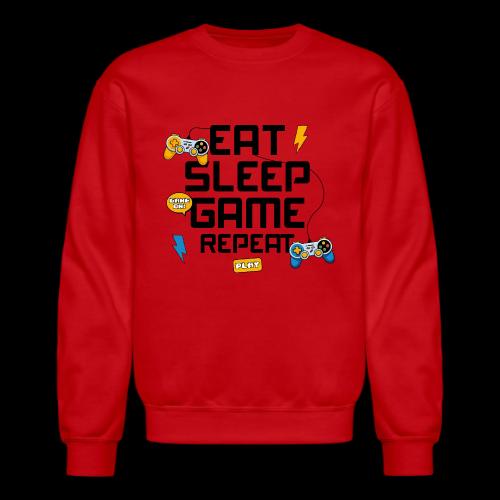 Eat Sleep Game Repeat! - Unisex Crewneck Sweatshirt