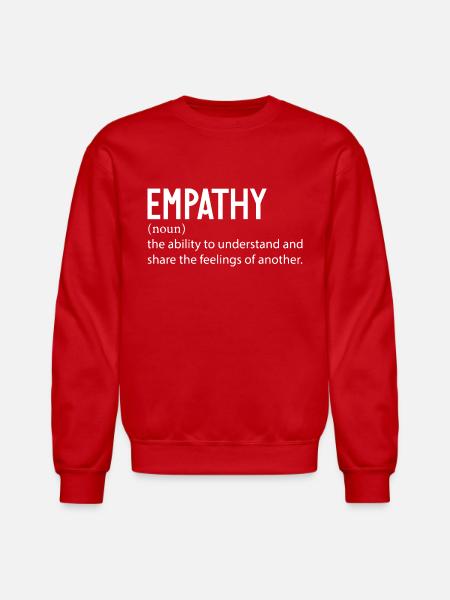 EMPATHY New - Unisex Crewneck Sweatshirt - red