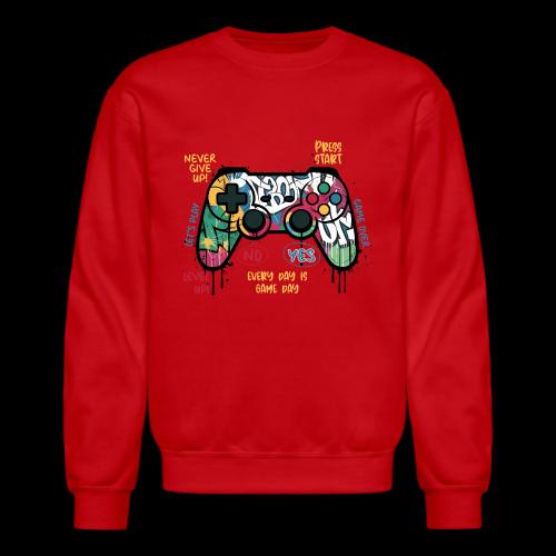 Game Day Graffiti Controller - Unisex Crewneck Sweatshirt