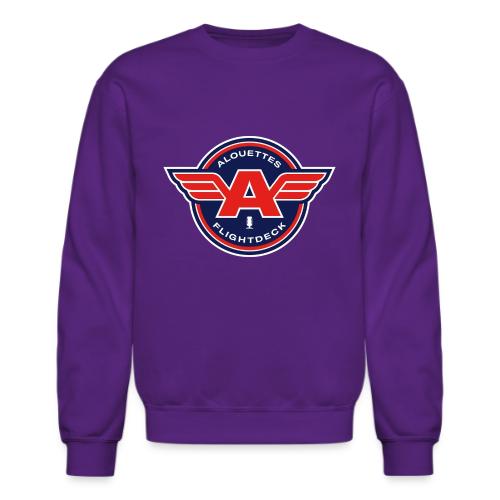 Alouettes Flightdeck Podcast primary logo - Unisex Crewneck Sweatshirt