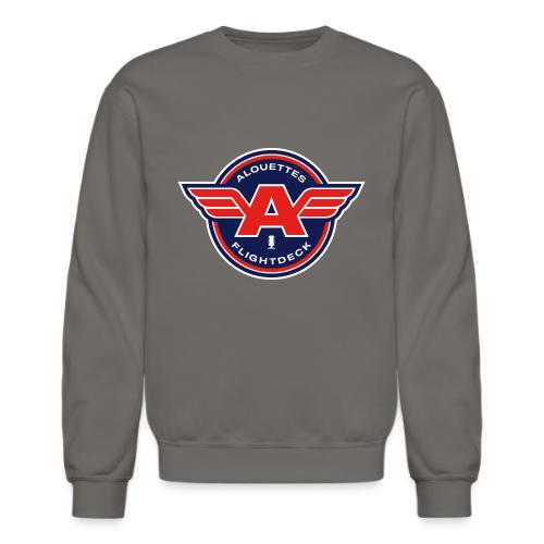 Alouettes Flightdeck Podcast primary logo - Unisex Crewneck Sweatshirt