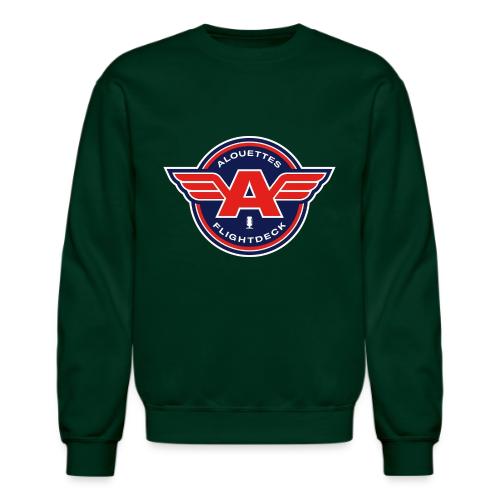 Alouettes Flightdeck Podcast primary logo - Unisex Crewneck Sweatshirt