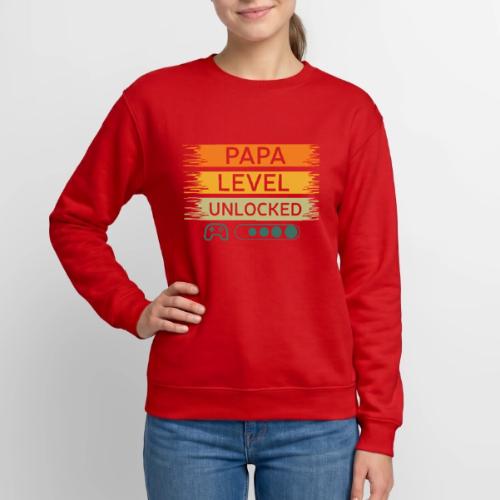Papa Level Unlocked! - Unisex Crewneck Sweatshirt