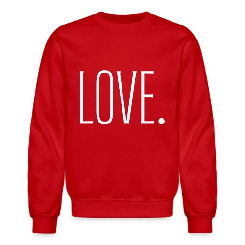 Smoon City_Just Text 6 Love Thin White - Unisex Crewneck Sweatshirt