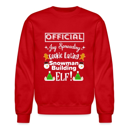 Christmas Design - Official Elf! - Unisex Crewneck Sweatshirt
