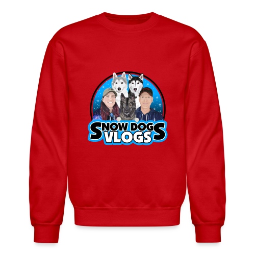 Snow Dogs Vlogs Family Logo - Unisex Crewneck Sweatshirt