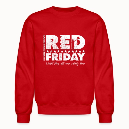 RED Friday Flag Wave - Unisex Crewneck Sweatshirt