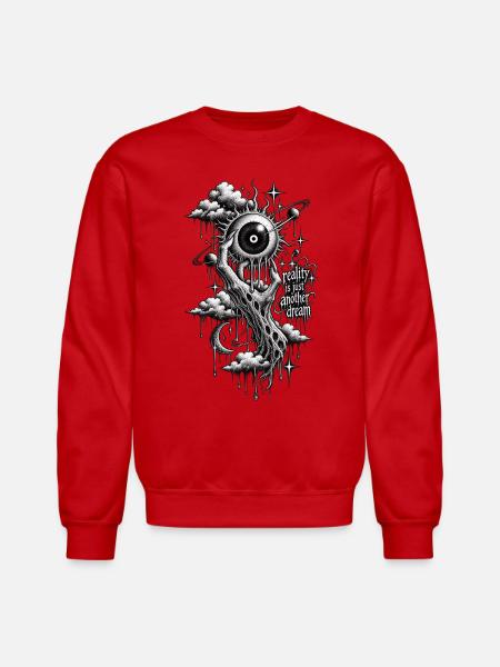 Reality Is Just Another Dream - Unisex Crewneck Sweatshirt - red