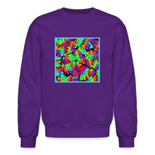 Chic Leaf Pattern Stylish Elegance - Unisex Crewneck Sweatshirt