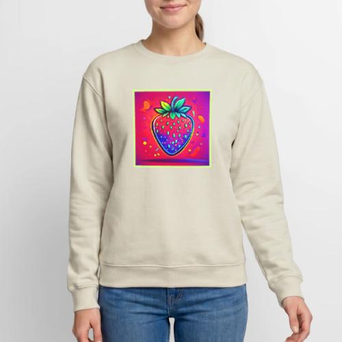 Neon Strawberry Pop - Unisex Crewneck Sweatshirt